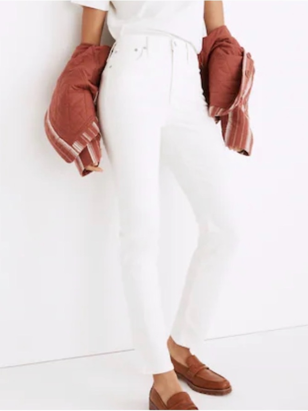 Madewell The Perfect Vintage Jean - White - Size 28
